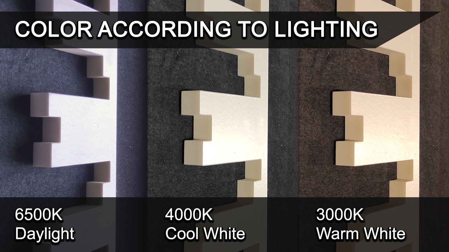 COLOR ACCORDING TO LIGHTING